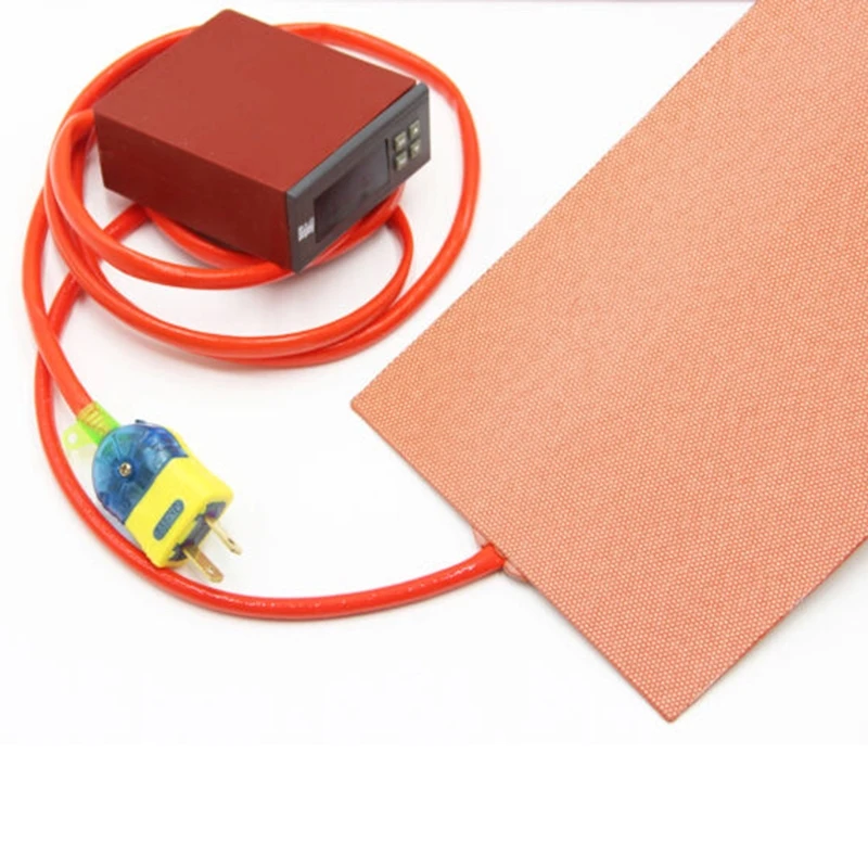 110V/220V Electric Silicone Heating Pad Digital Temperature Controller Thermostat Heater Plate Mat Guitar Side Rim Bending Press 5