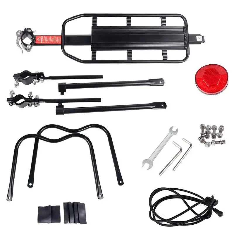Deemount Bicycle Luggage Carrier Cargo Rear Rack Shelf Cycling Bag Stand Holder Trunk Fit 20-29'' Mtb &4.0'' Fat Bike bicycle luggage rack