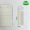 160 Sheets Color Stickers Transparent Fluorescent Index Tabs Flags Stationery Children Gifts  School Office Supplies 6