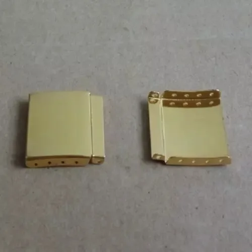 Steel Watch Strap Bracelet Extender Clasp in Gold/Silver (12-22mm) - Watchmaker Repair Accessory