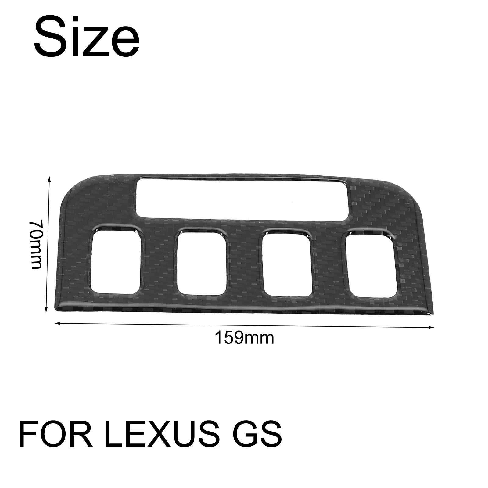 

Protect Your Car Seats in Style with Carbon Fiber Interior Seats Heated Button Cover Trim for Lexus GS300/350/450h/460