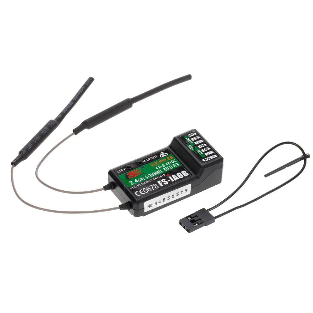 Flysky FS-i6X 2.4GHz 10CH Émetteur RC + Récepteur FS-iA6B