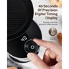 Coffee grinder electric adjustable electronic timer, household coffee grinder with chamber cleaning button 5