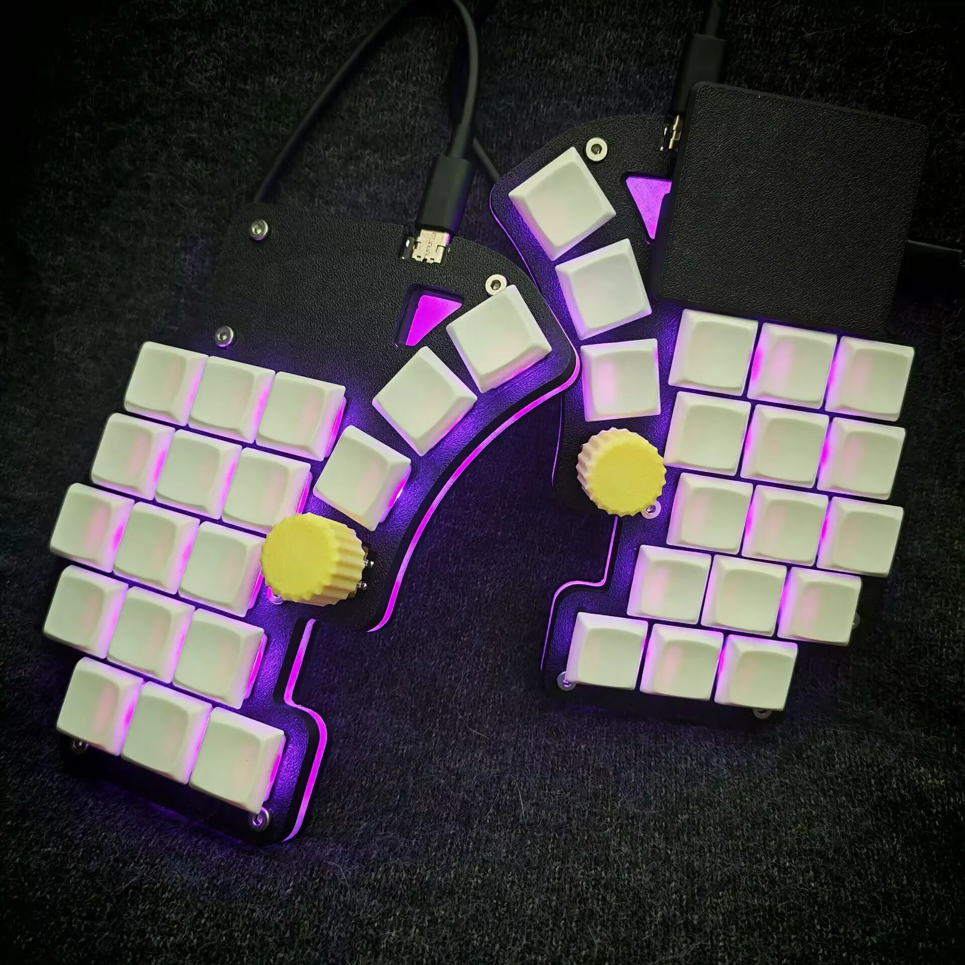 Dilemma Max 分割キーボード 白 MX軸 Split ergonomic keyboards with