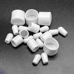 10Pcs White/PVC Clothing Rack/Iron Wire Sheath Soft Rubber Sleeve Thread Protective Cap 2.5-19mm Protective Cap