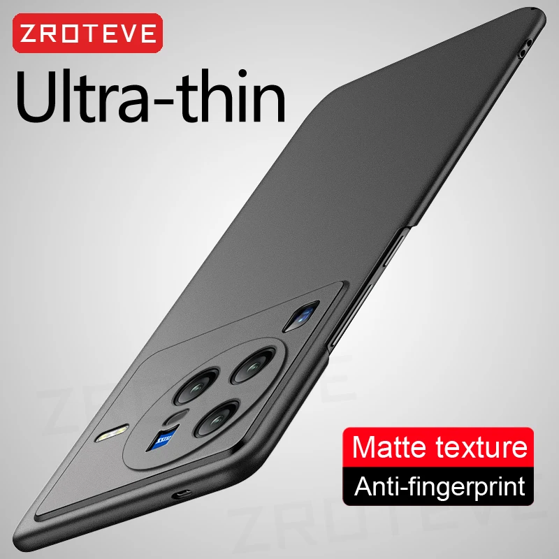 Фото Ультратонкий Жесткий матовый чехол для телефона Vivo X80 X70 Pro Plus VivoX80 VivoX70 Pro + Global №1