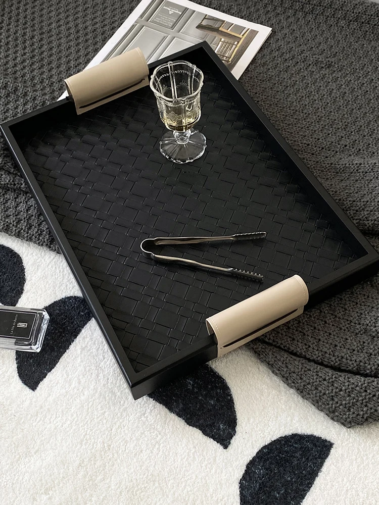 Designed-Tray-Leather-Aromatic-Tray-Decorative-Table-Top-Sundries ...