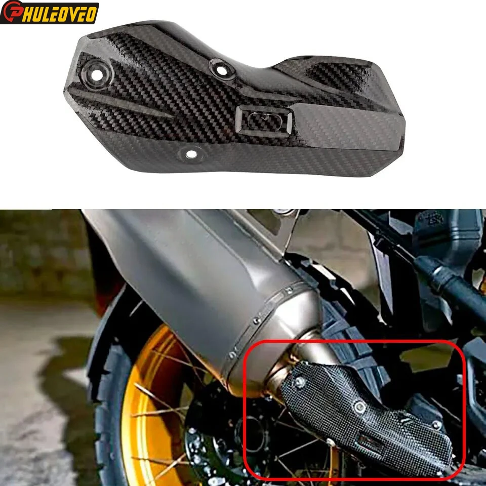 

Для BMW R1250GS R1250GS Adventure 2019-2024 R1200GS 2013-2018 R1200GS ADV 2014-2018 выхлопная труба мотоцикла из углеродного волокна тепловой экран
