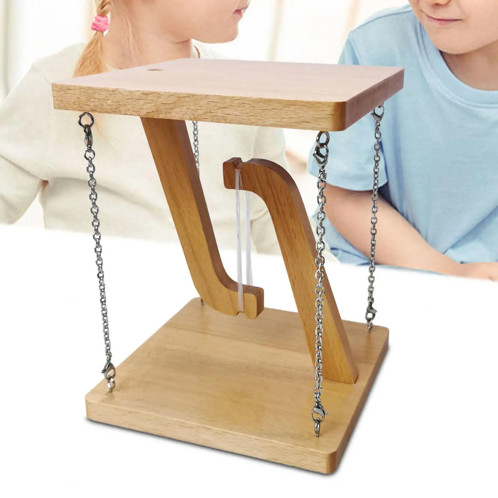 Tavolo Tensegrity In Legno - Giocattolo Scientifico Sospeso 12x13cm | Decorazione Scrivania Per Adulti - Foto 10