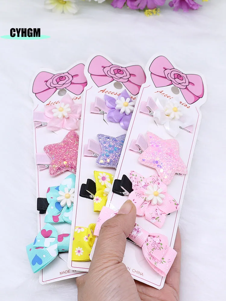 wholesale new flowers hair pins ribbon hair clips for girls silk hairpins Fashion handmade Barrettes c10-1