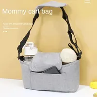 Sac de poussette pour bébé, sac à couches pour maman, grande capacité, organisateur de poussette, porte-gobelet, biberon, accessoires de poussette, sac suspendu 3