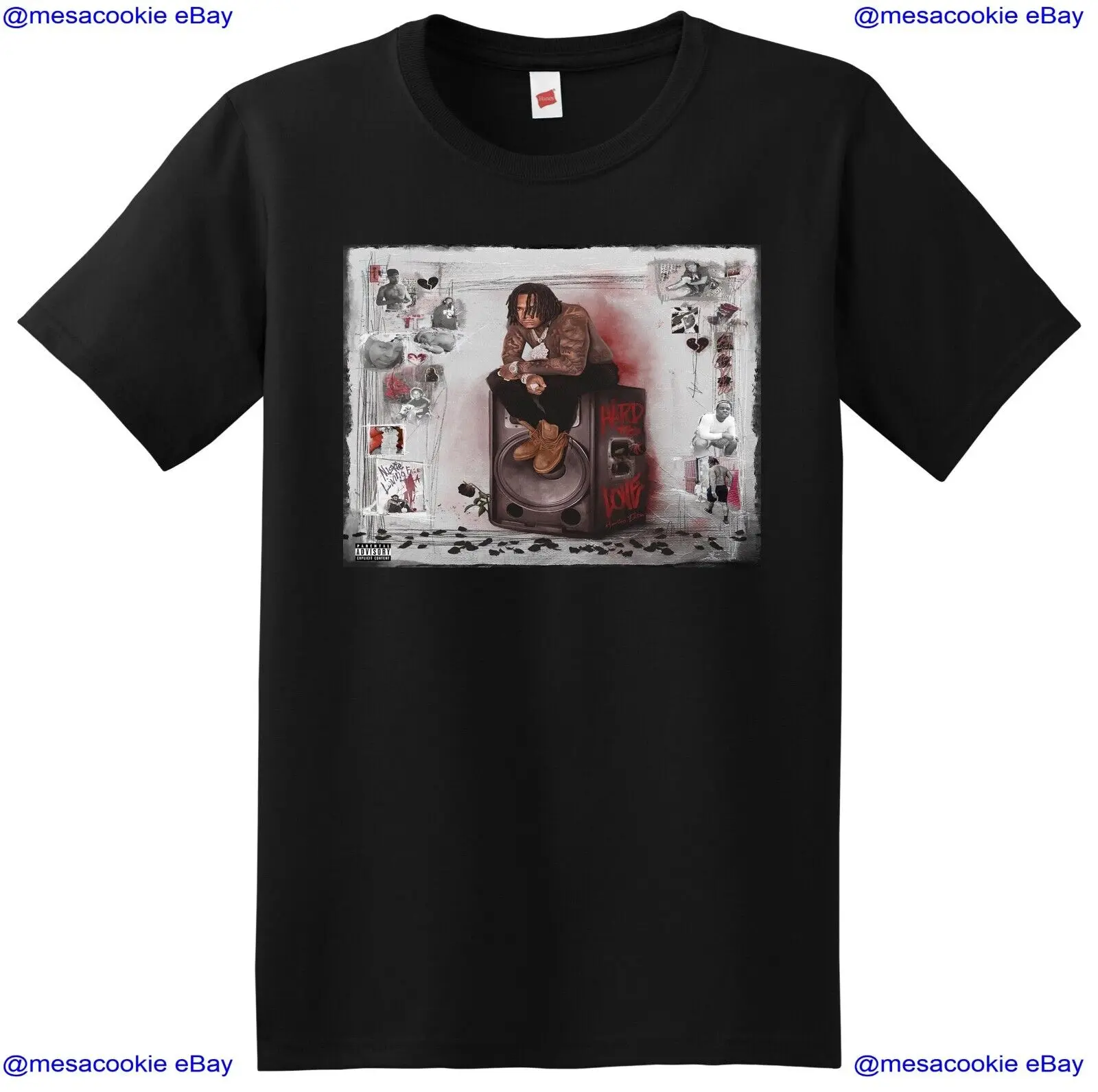 Moneybag Yo T Shirt Hard To Love Vinyl Cd Cover Small Medium Large O Xl Maniche Lunghe O Corte