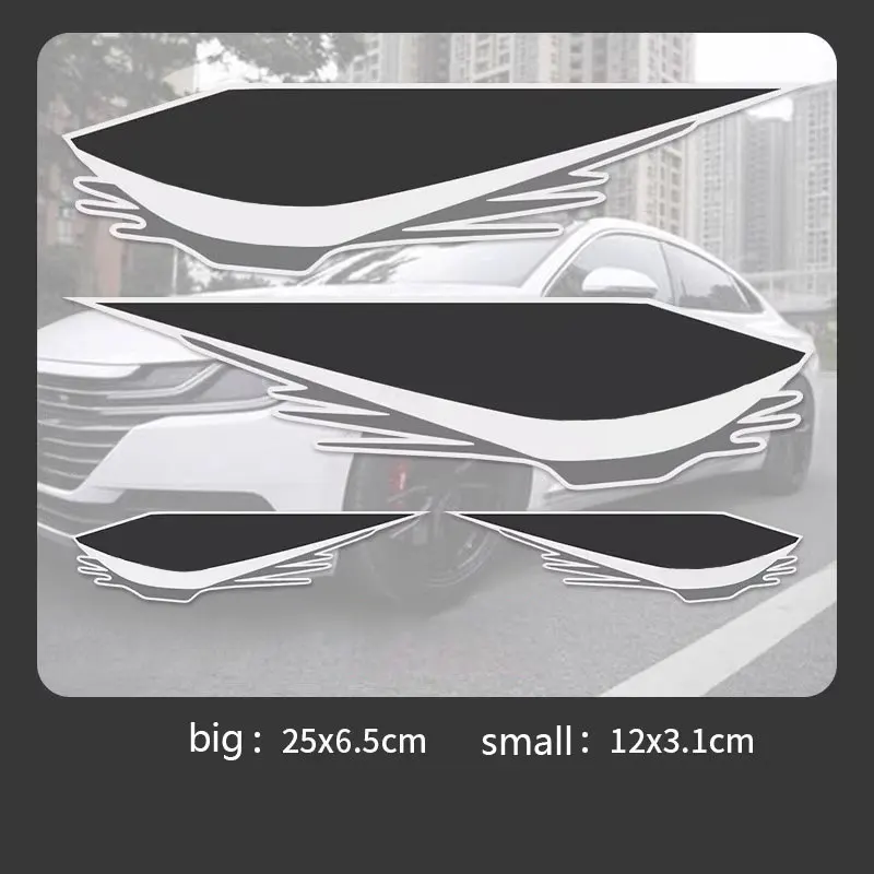 

For Peugeot series 206 207 307 407 408 308 607 508 Car stickers cover scratches, waterproof and sunscreen front bumper stickers
