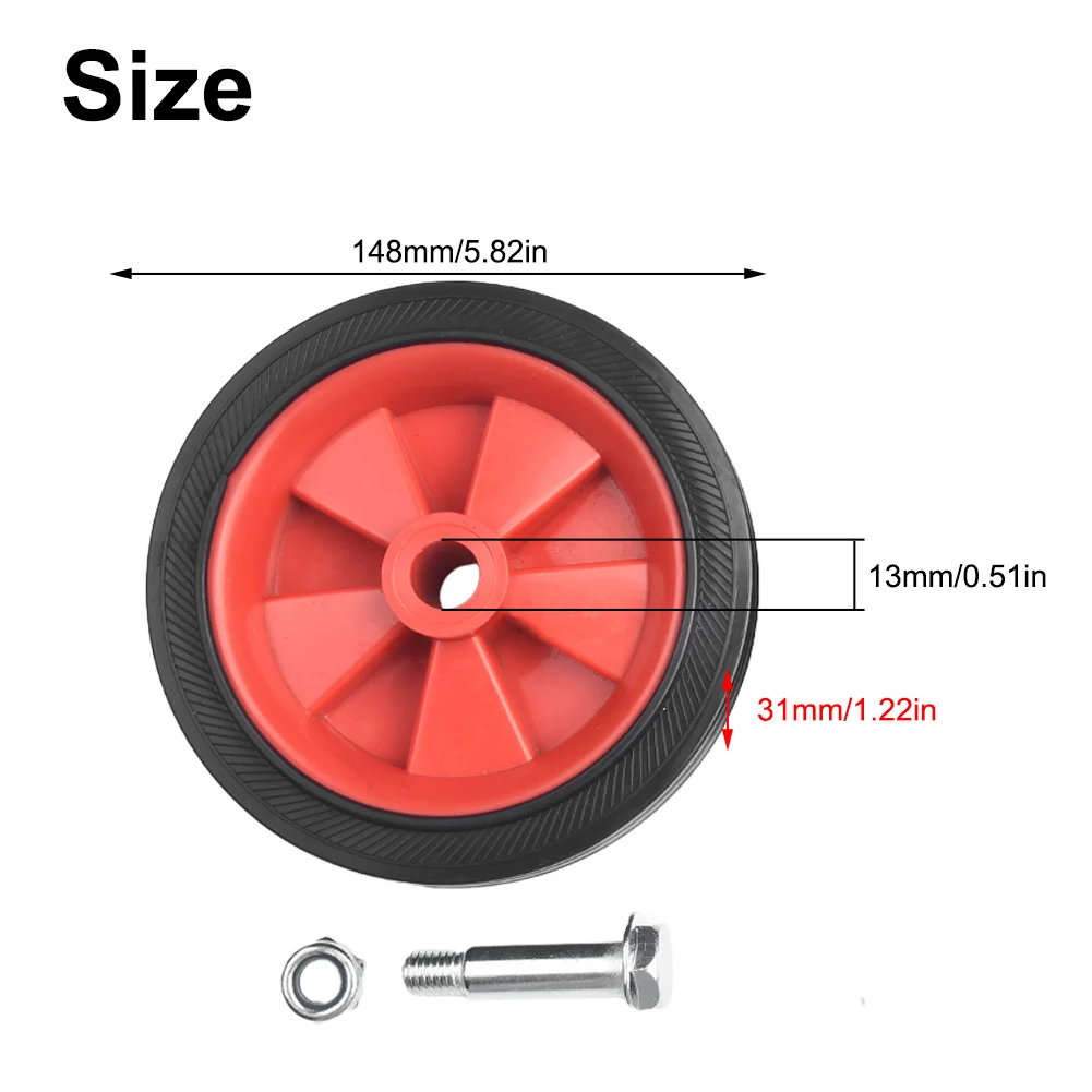2Pcs Luft Kompressor Rad Ersatz Absorption Nicht-Slip 5-6 Zoll Stoßfest Luft Kompressor Zubehör Caster Räder – Detail 14