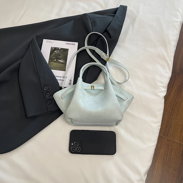 2025 Autumn & Winter New Solid Colors Faux Suede Shoulder Bags Large Capacity High Quality Commute Style Tote Bags for Women 2