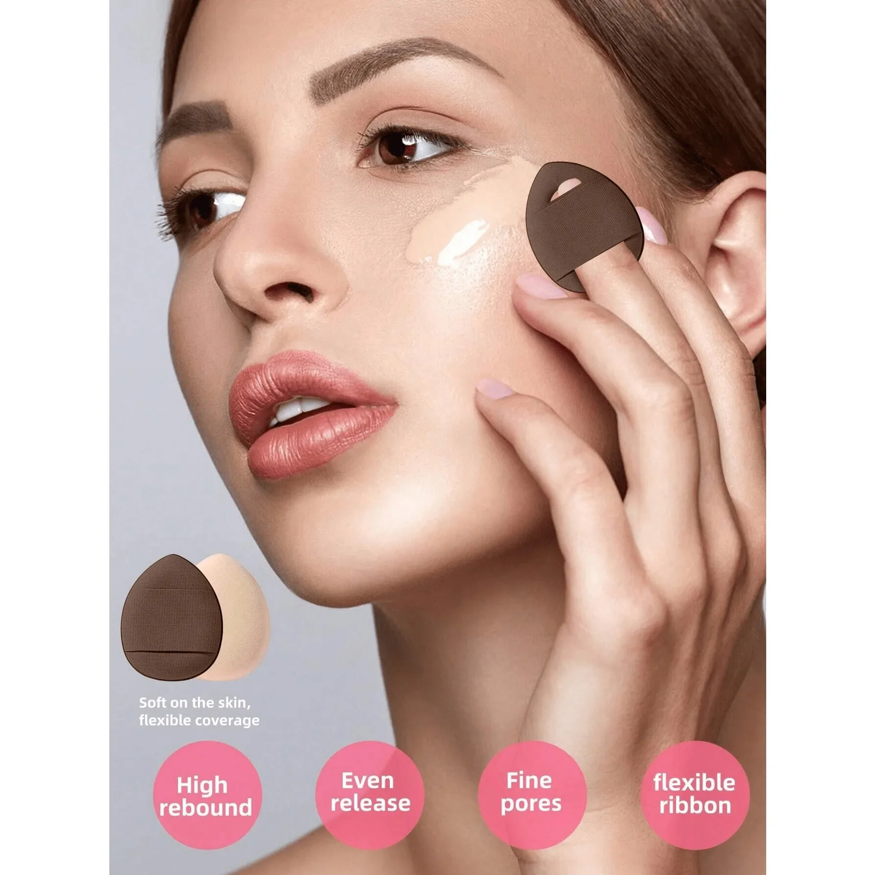 12pcs Makeup Sponge Set, Including Beauty Powder Puff,Makeup Tools, Makeup Sponge (Wet & Dry) Powder and Concealer