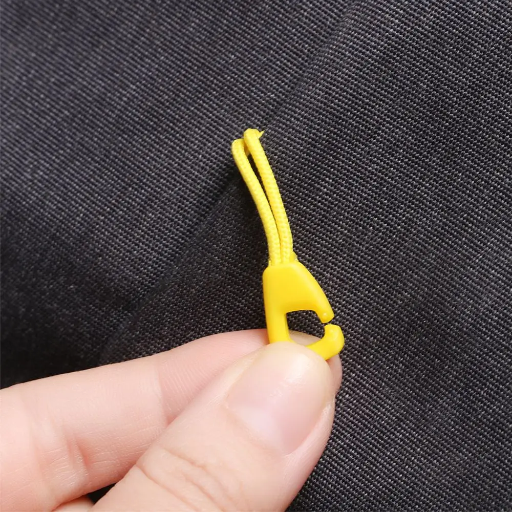 10PCS 5 Colors Zipper Pull Cord Rope Pullers Sliders Zip Puller Replacement Ends Lock Zips for Travel Bag Suitcase Tent Backpack