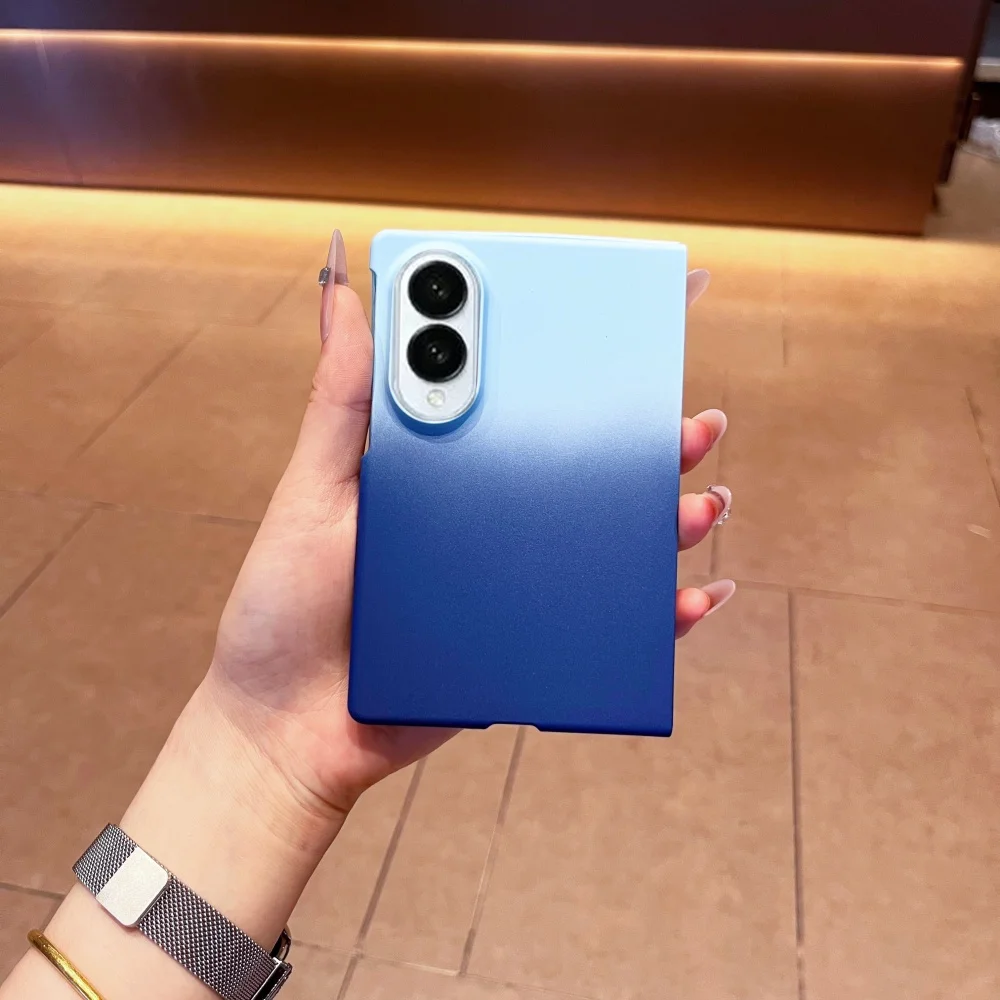 Luxury Matte Gradient Double Color Hard Slim Shockproof Cover