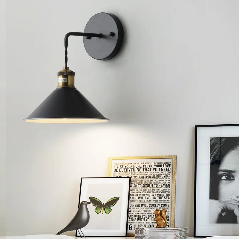 Nordic creative bedroom wall lamp color macaron lamp with corridor corridor staircase wall simple bedside