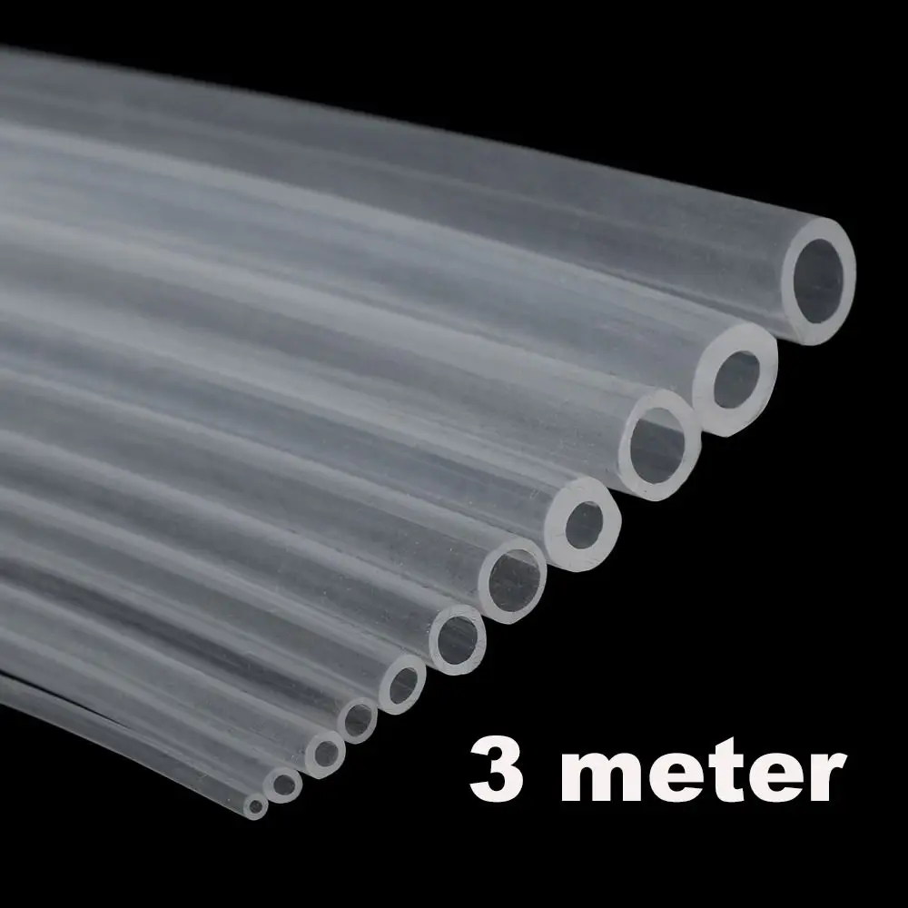 1 Meter Durable Food Grade Clear Silicone Rubber Hose - Flexible, Soft, Safe, and Essential