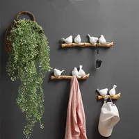 Wall Decorations Home Accessories Living Room Hanger Resin Bird hanger key kitchen Coat Clothes Towel Hooks Hat Handbag Holder 1