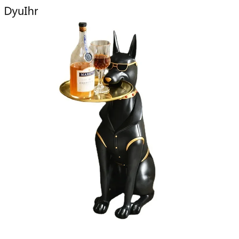 

Creative Dog Key Tray Desktop storage Animal decorations Home decoration accessories Snack tray Modern minimalist tea table