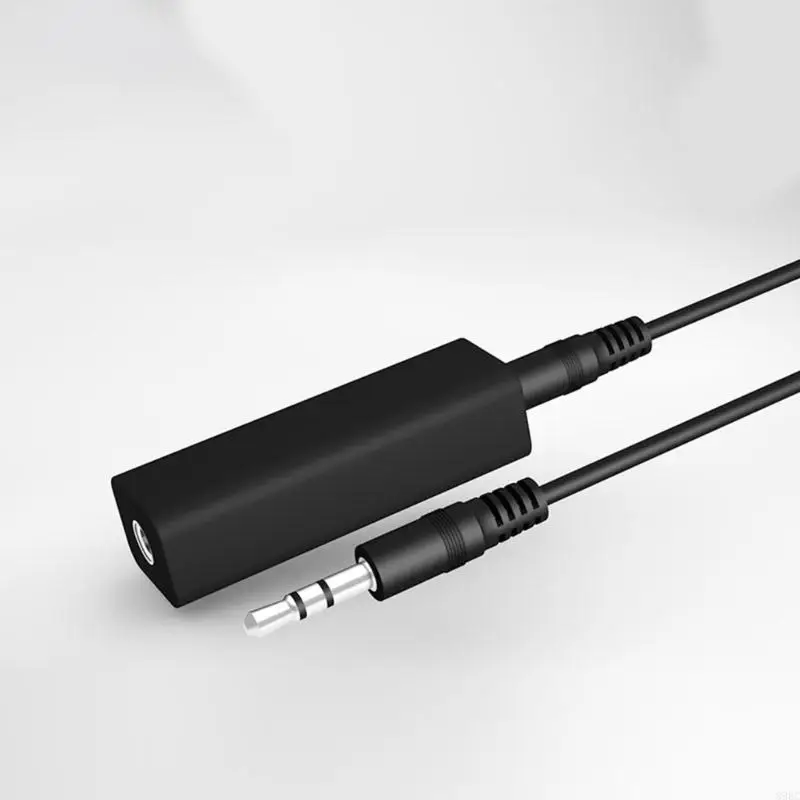 Portable Grounding Noise Isolator 3.5mm Port Sound Interferences Elimination Enhancing Sound Quality in Car and Home 896C
