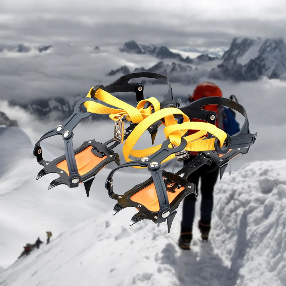 

Crampons Climbing Shoe Cover Plastic Covers 10 Toothed Anti-slip Ice Gripper Outdoor