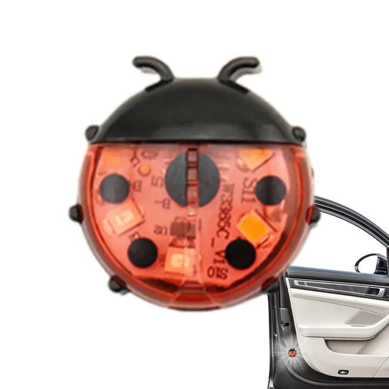 

Car Welcome Door Light Cute Cartoon Ladybug Safety Lights LED Strobe Light Door Open Warning Lamp Wireless Warning Light For