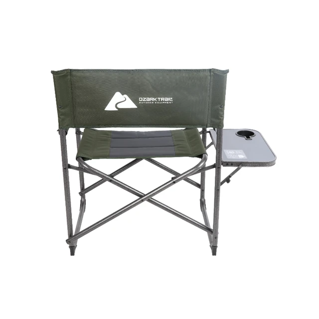 Ozark Trail Oversized Director Chair with Side Table for Outdoor, Green  Fabric camping chairs outdoor chair fishing - AliExpress