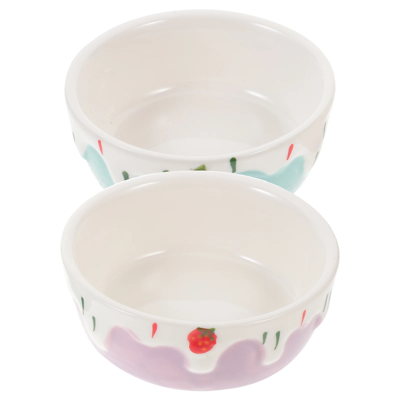

2pcs Large Hamster Food Bowl Ceramic Guinea Pig Food Water Bowl Small Animals Feeding Bowl