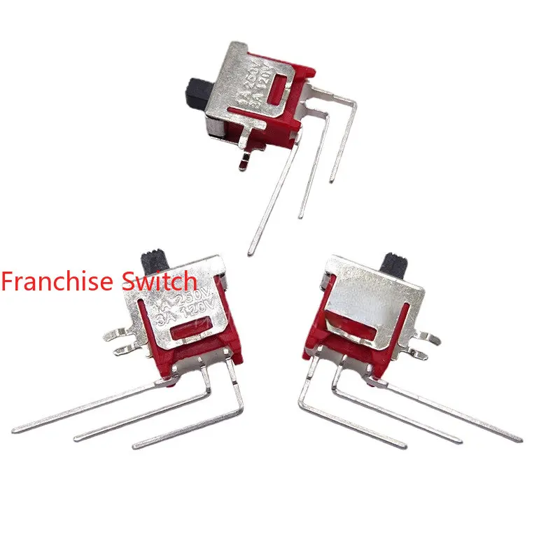 

5 PCS TS-8S Sliding Switch 5FS1S102M7NRES Vertical Side Bend 3-pin 2-speed