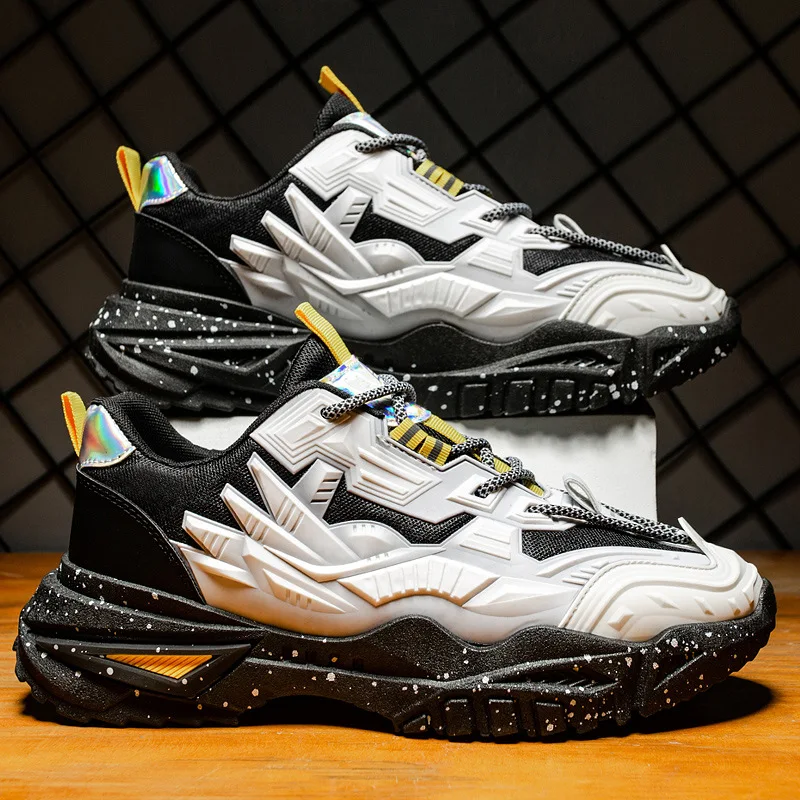 

Men Sneakers 2023 Spring Autumn Light Breathable Running Outdoor Comfortable Leisure Lace Up Sports Shoes Male Vulcanized Shoes