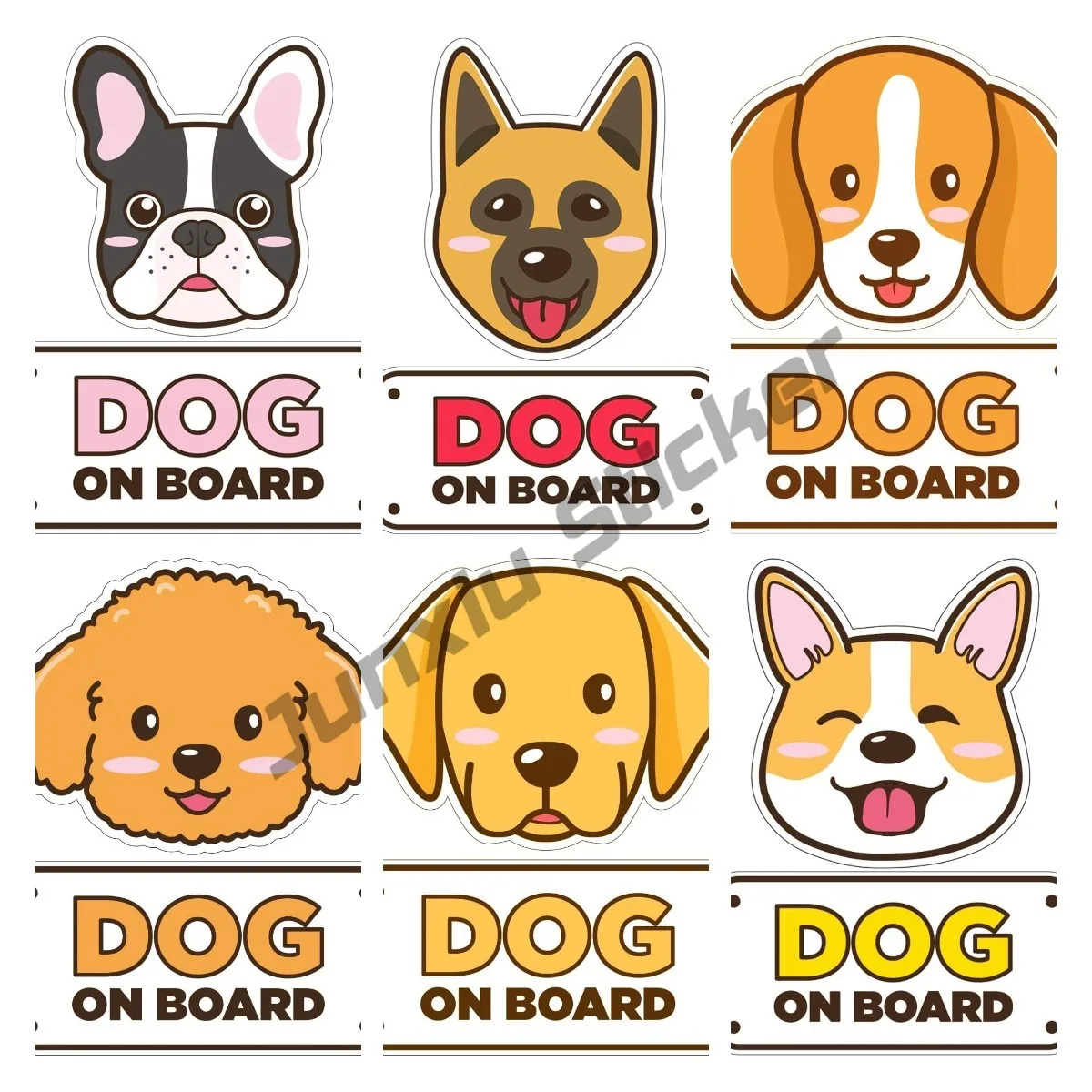 Dog on Board Car Sticker Bumper Window Car Windows Camper Travel Bumper Sticker Accessories cs 10072 caution k9 unit funny vinyl car sticker waterproof car decal stickers on car truck bumper rear window choose size