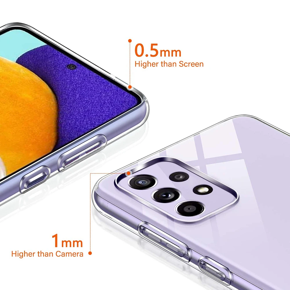 Transparent Clear Crystal Silicone Phone Case Cover