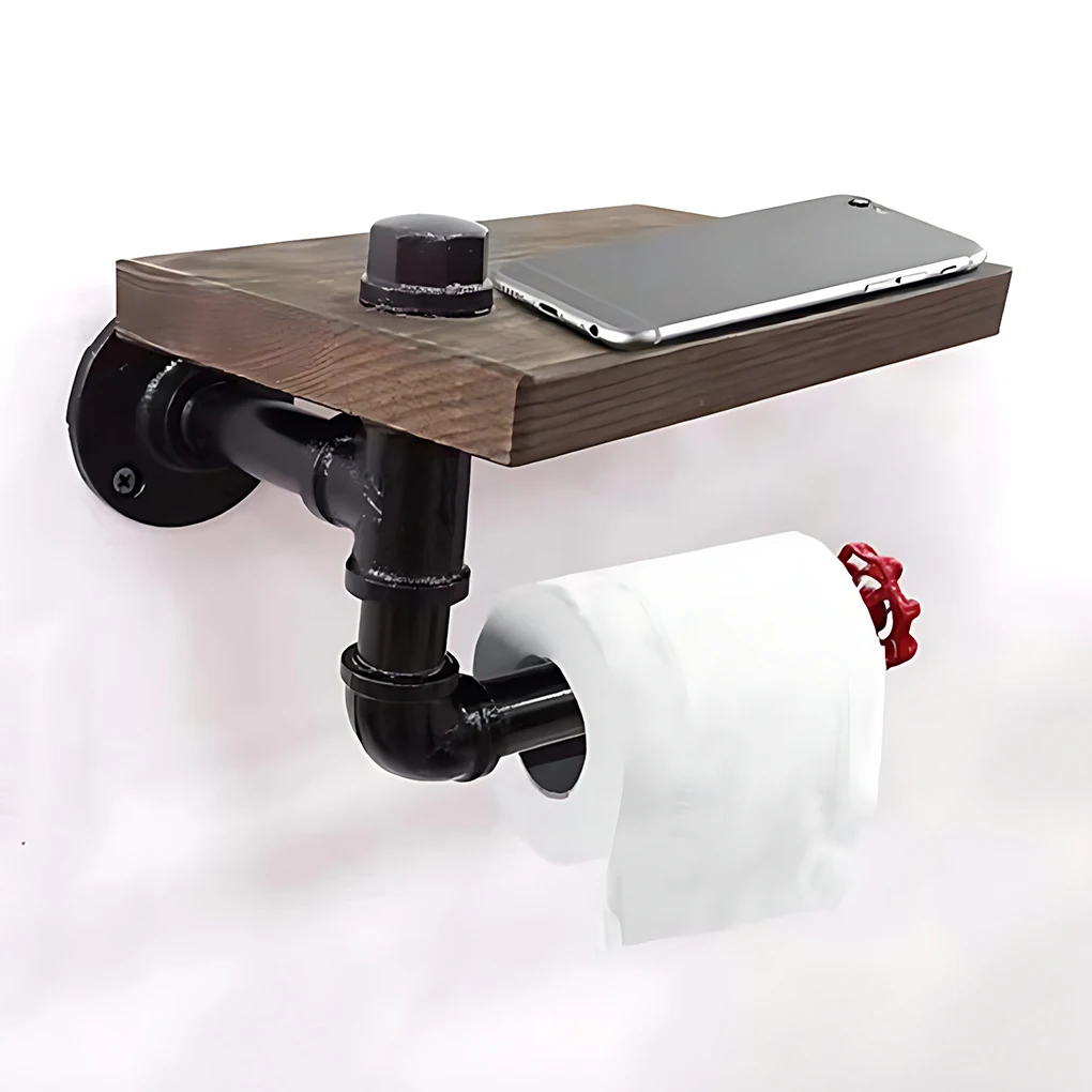 

Easy Installation Toilet Paper Holder Rust-proof Modern Wide Compatibility Functional Accessories