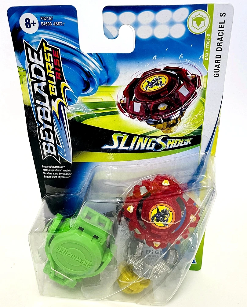 

Beyblade Burst Rise SlingShock Single Pack Guard Dracula S Stressed Box