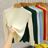 Autumn Winter Solid Pullover 2025 Turtleneck Women Sweater Female Casual Knitwear Clothing Basic Slim Versatile Soft Tops - Image 2