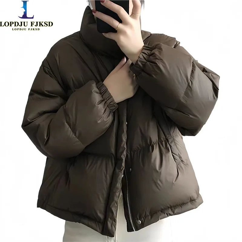 

Adjustable Waist Loose Thickened Down Jacket for Women, Casual Warm Coat, Female Clothing, Korean Version, New, Winter, 2023