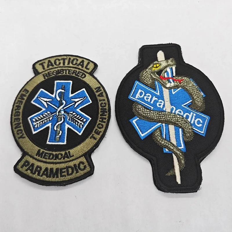 Tactical Rescue Star of Life Embroidered Patch - Paramedic First Aid Emblem