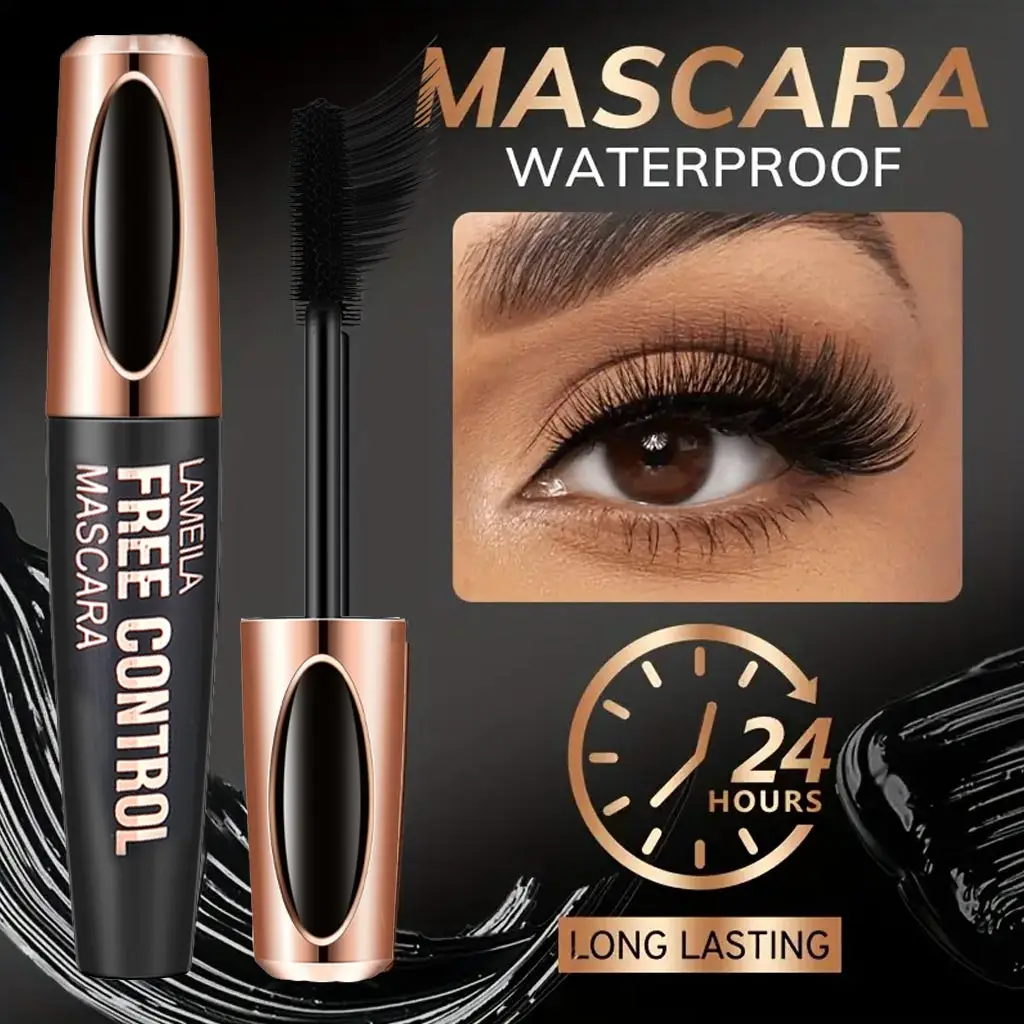 1pc 8d Silk Fiber Eyelash Mascara Waterproof Thick Lengthening MascaraCurling Long Black Extension_voghion.com