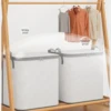 Foldable Clothes Storage Bag Non-Woven Clothing Organizer Reinforced Handle Bags Clothes Organization 1