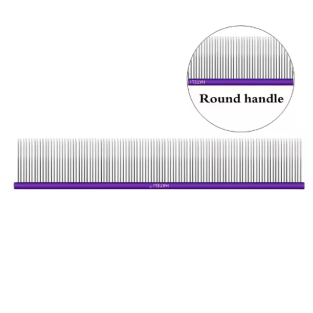 19cm Light Aluminum Pet Comb Professional Dog Grooming Cat Comb Cleaning Hair Trimmer Brush Accessories 5 Colors Optional 4