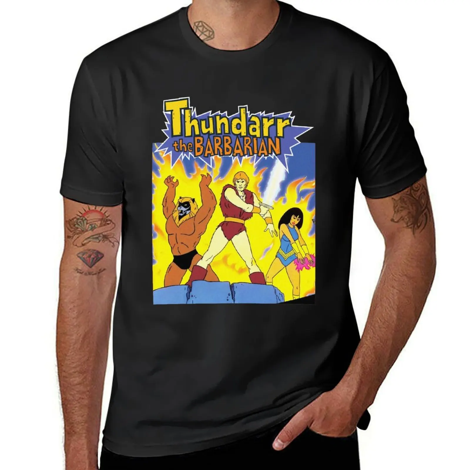 Thundarr the Barbarian T-Shirt blanks customs design your own summer top tees plain t shirts men
