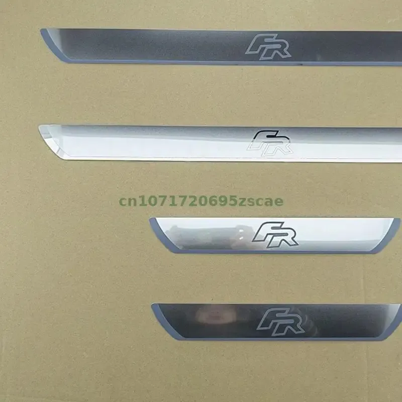 Car Stickers FR Stainless Steel Door Sill Cover for SEAT LEON ARONA ATECA