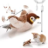 Hot Simulated Bird Cat Toy Interactive Toys Dog Rechargeable Chirping Flapping Bird(no Flying) Touch Activated Plush Toy Pet 6