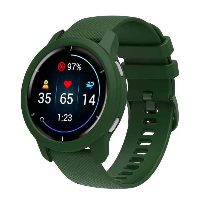 Soft Silicone Strap and Protective Bumper Case