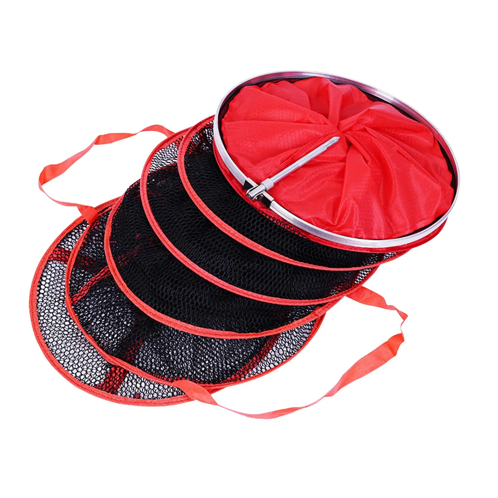 Fish Net Fish Supplies Nylon Folding Carp Landing Net Fishing Net Bag Fish Protection Stuff Bag for Heavy Fishing Carp Landing