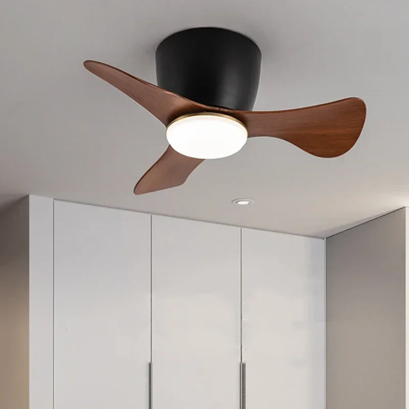 

Modern Mini Ceiling Fan LED Remote Control Ceiling Fan With Light For Bedroom Living Room Hallway Shop 110v 220v Low Noise Fan
