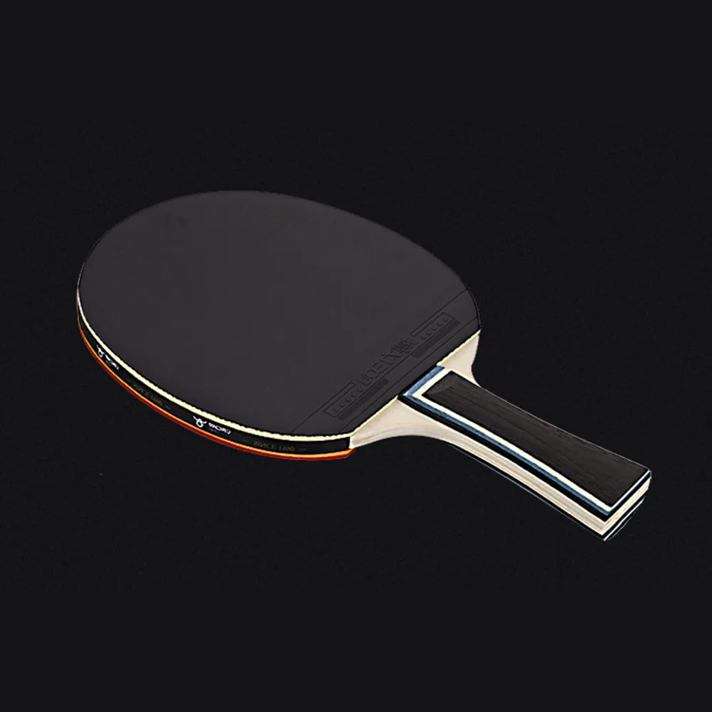 1 Set Table Tennis Racket Strong Rotation Table Tennis Bag 7 Layers Plywood Racket Paddle Long Handle table tennis racket